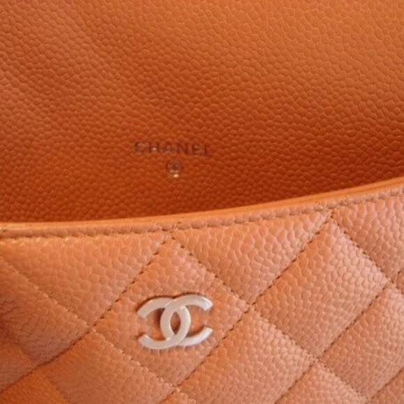 CHANEL Caramel Quilted Leather iPad Tablet Holder Cover Case W/box - Picture 5 of 7